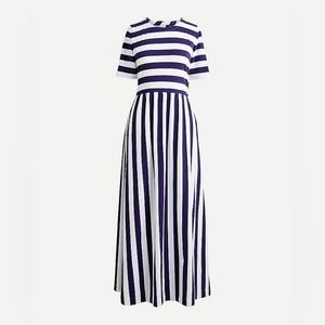 NWT J. Crew Maxi Dress in Rugby Stripe